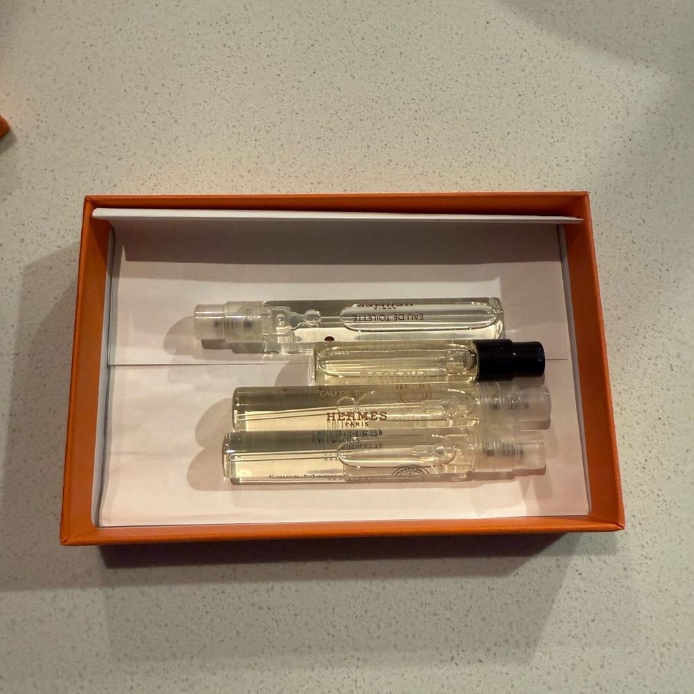 Hermes Fragrance Collection in Orange Box